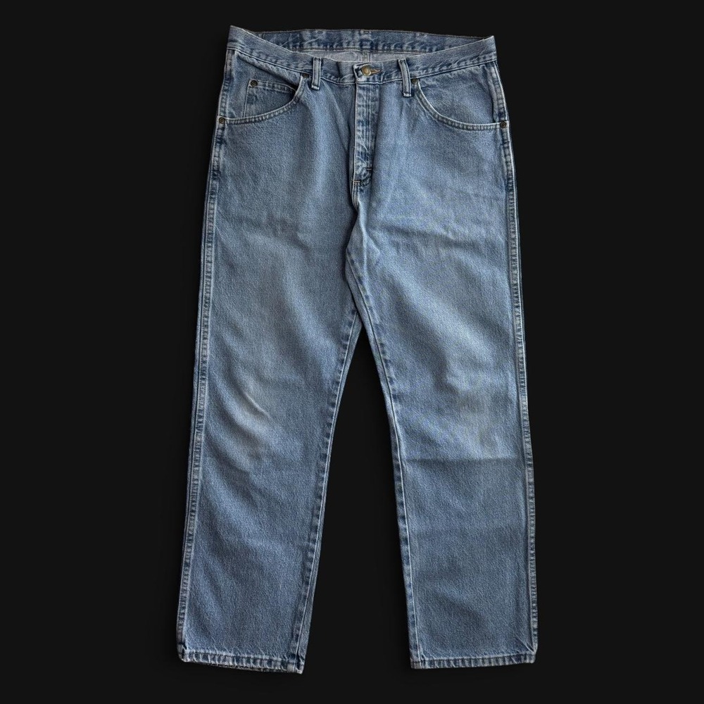 Wrangler Mens Regular Fit Straight Leg Light Wash Jeans 96501DS 35x30